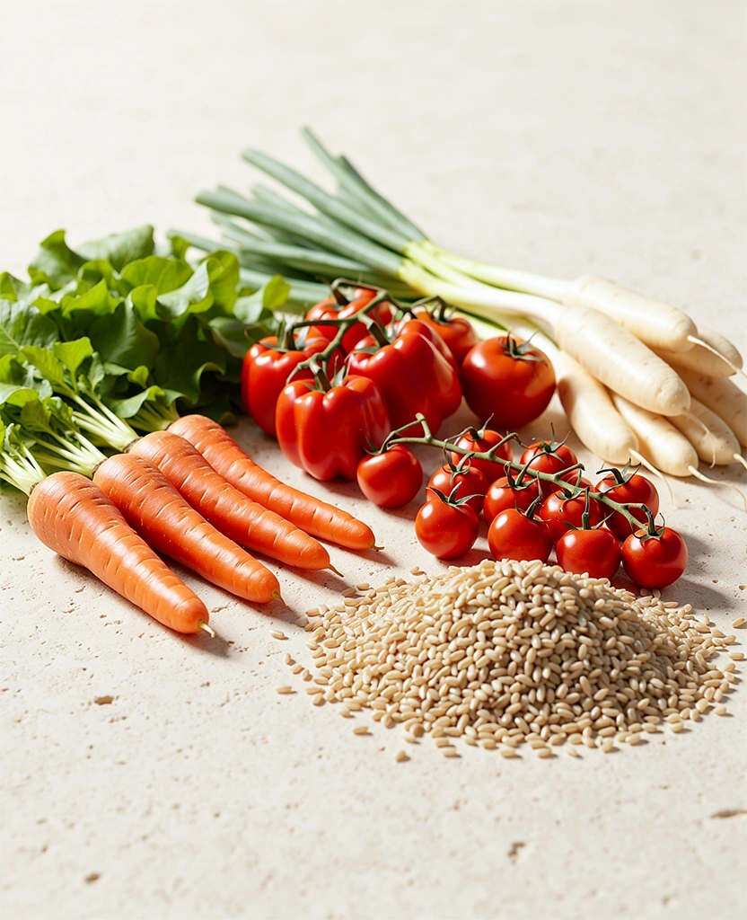 Tuoreita raaka-aineita ja ravitsemusta